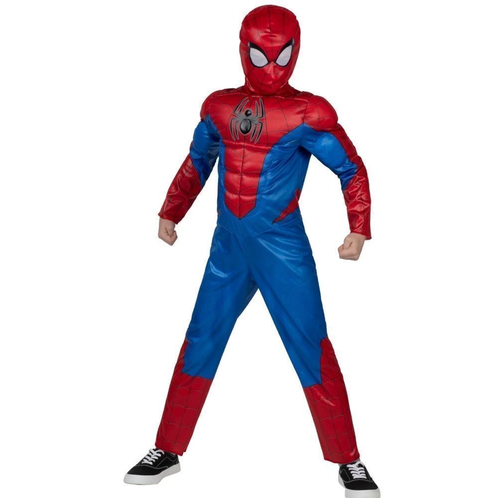 Kids Marvel Spider-Man Padded Costume Halloween Size M (8) NWT